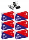 KLIPSY BIUROWE Do Organizacji Dokumentów 15mm a`12 GRAND x6